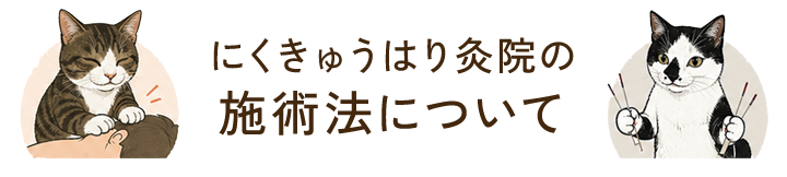 にくきゅうはり灸院の施術法について